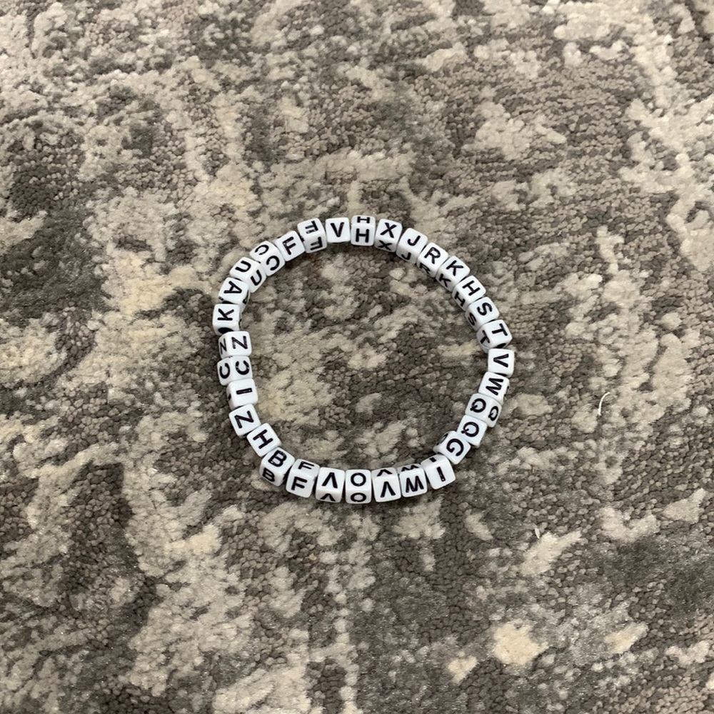 Alphabet bracket, hand made by me!!